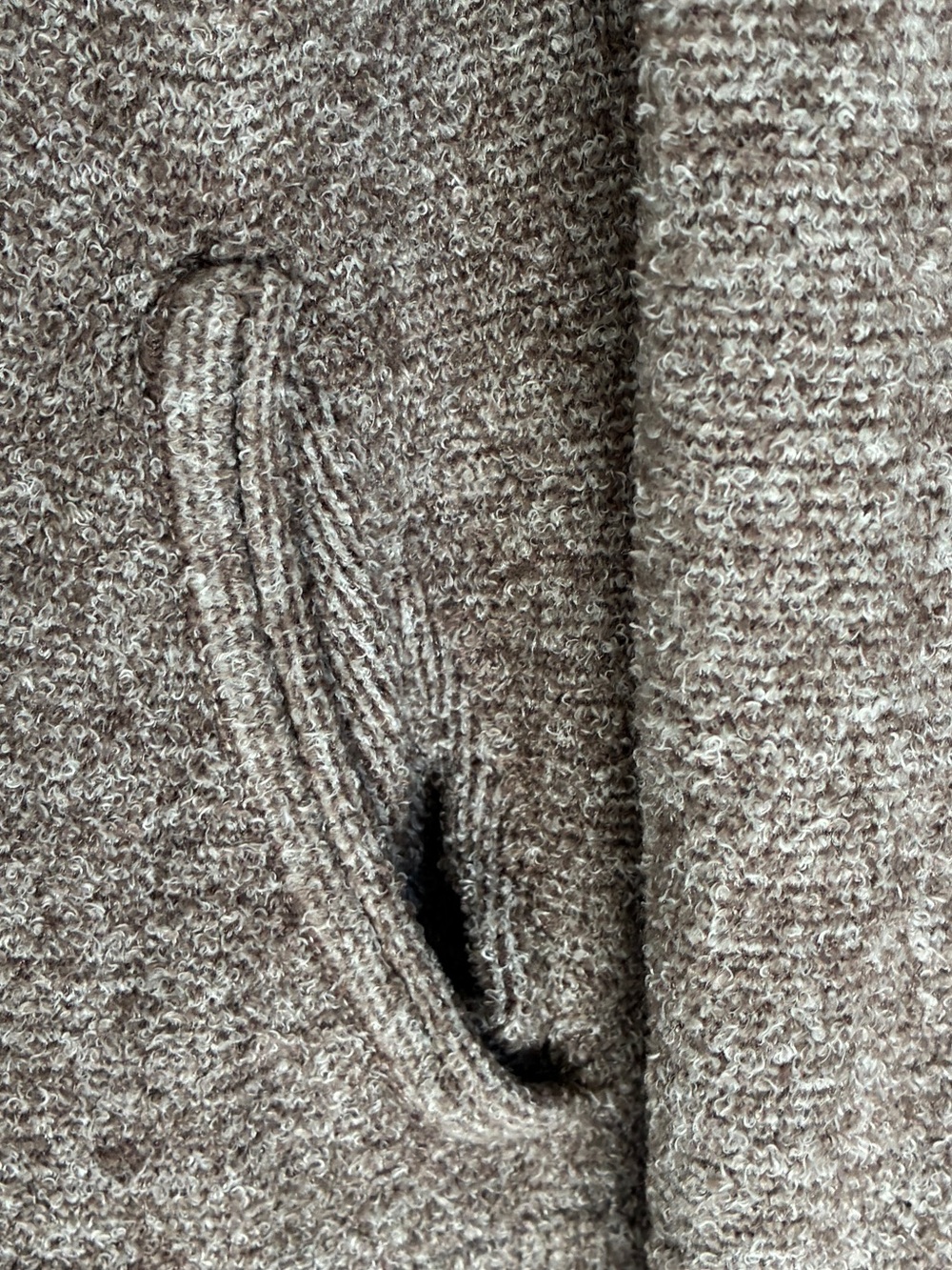 Barefoot Dreams Cozy Chic Lite Open-Front Sweater Cardigan Taupe Size L/XL - Picture 6 of 7